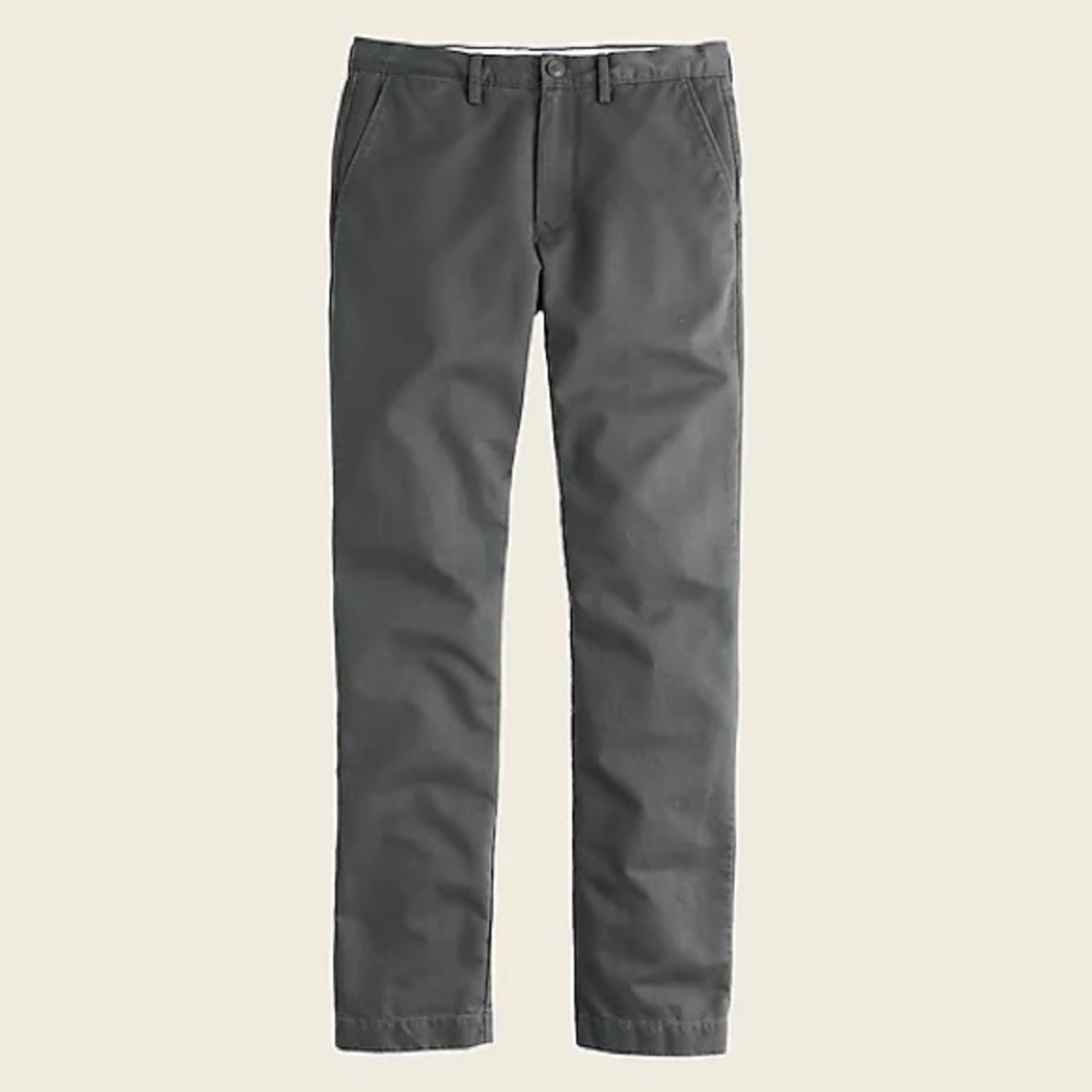 J.Crew 770 Straight Fit Broken-in Chino Pant Coal Gray